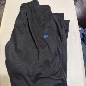 Champion Black Joggers with Logo